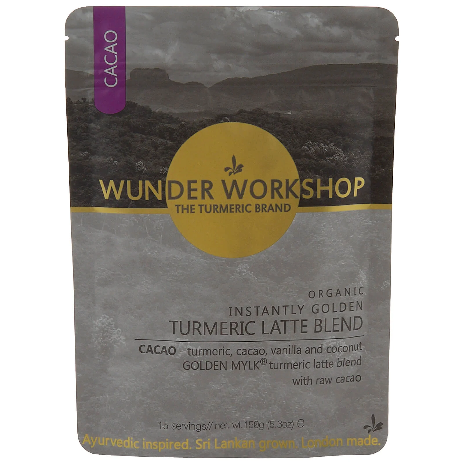 WUNDER WORKSHOP Instantly Golden Cacao Vegan Turmeric Latte - 150gImage1