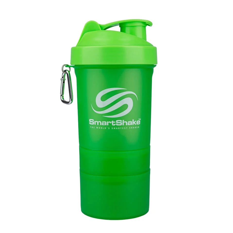 Smartshake 600ml Multi Storage Shaker Bottle - Neon GreenImage1
