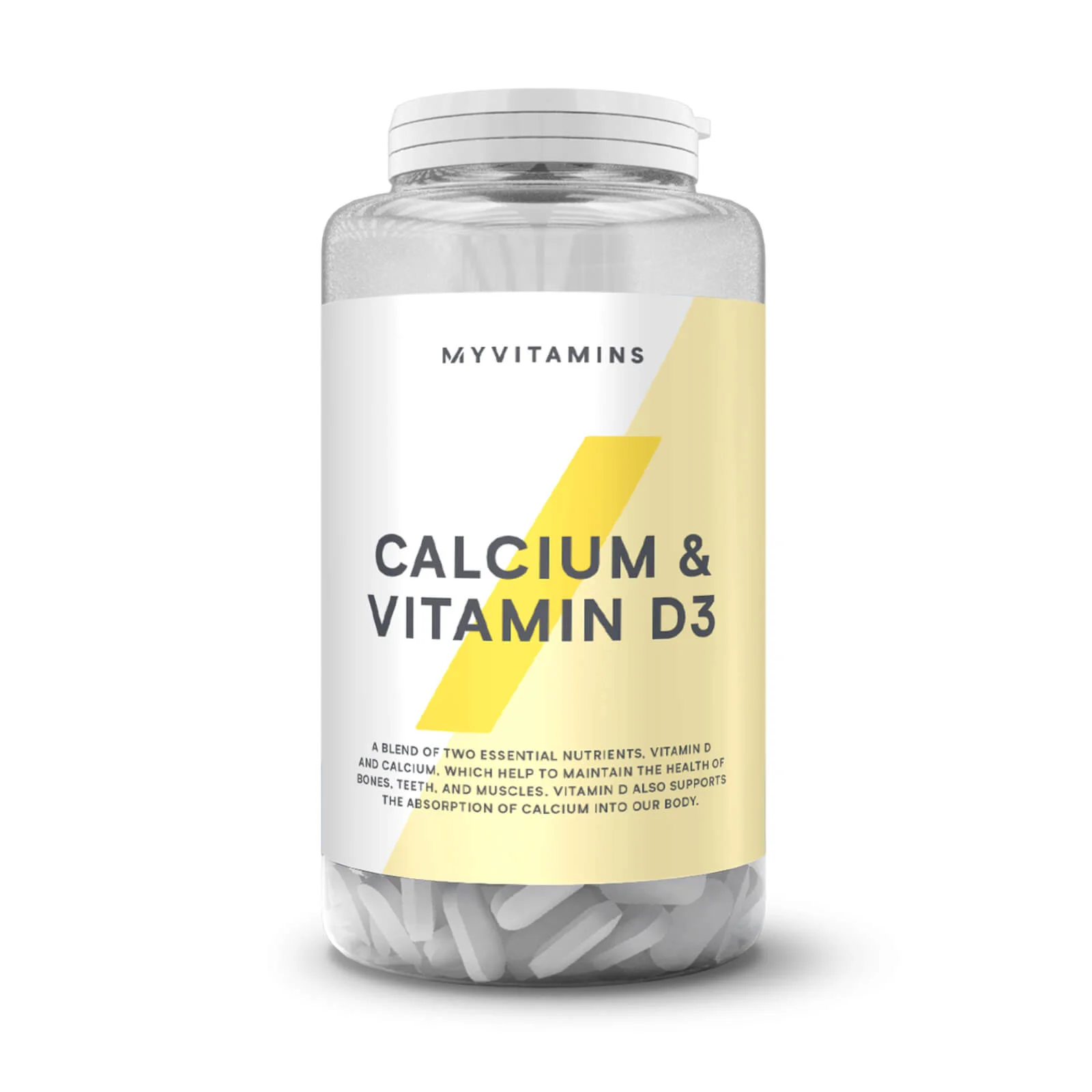 Myvitamins Calcium & Vitamin D3 - 1 Month (60 Tablets)Image1