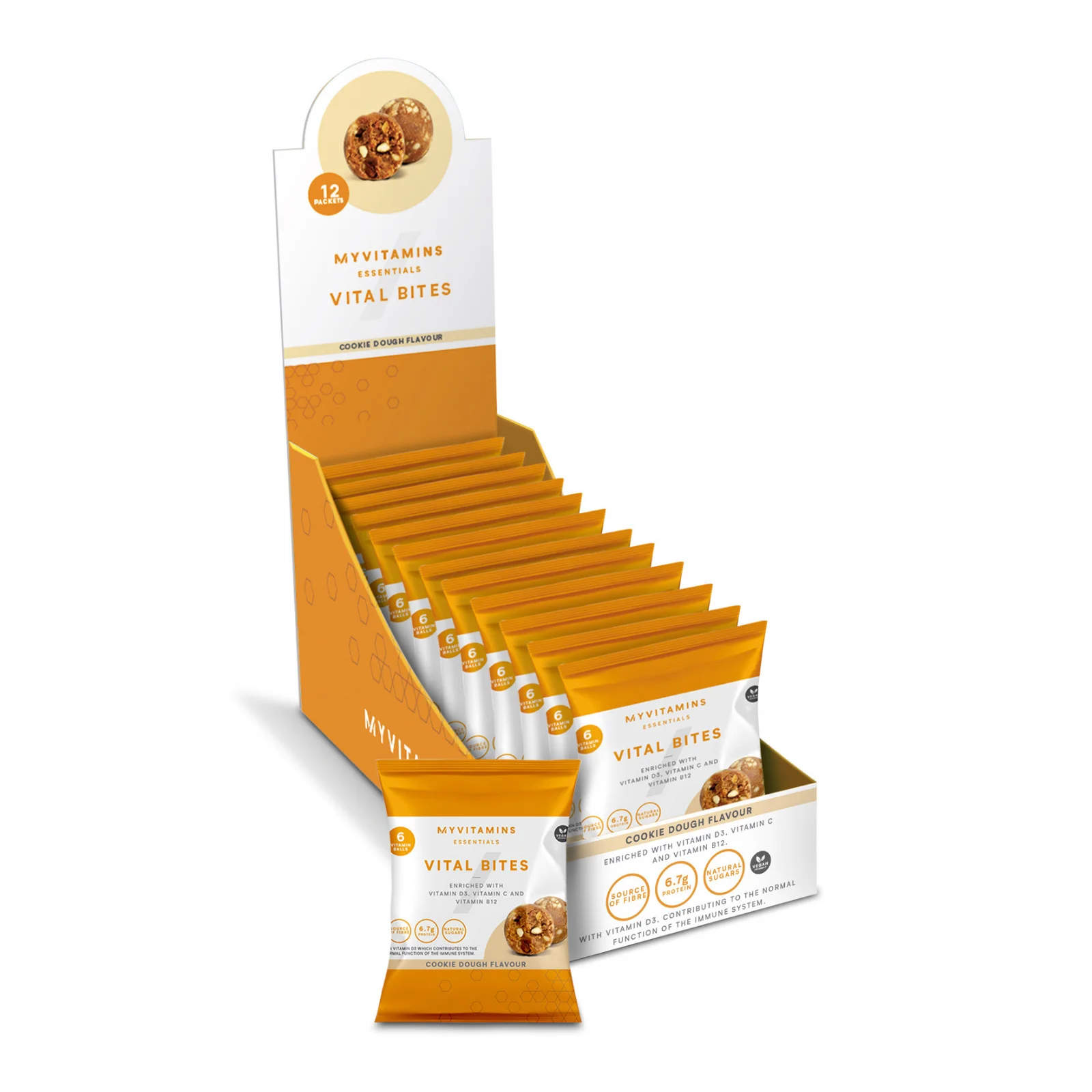 Pack de 12 – Snacks Essentiels - 12 x 45g - Cookie Dough Image1