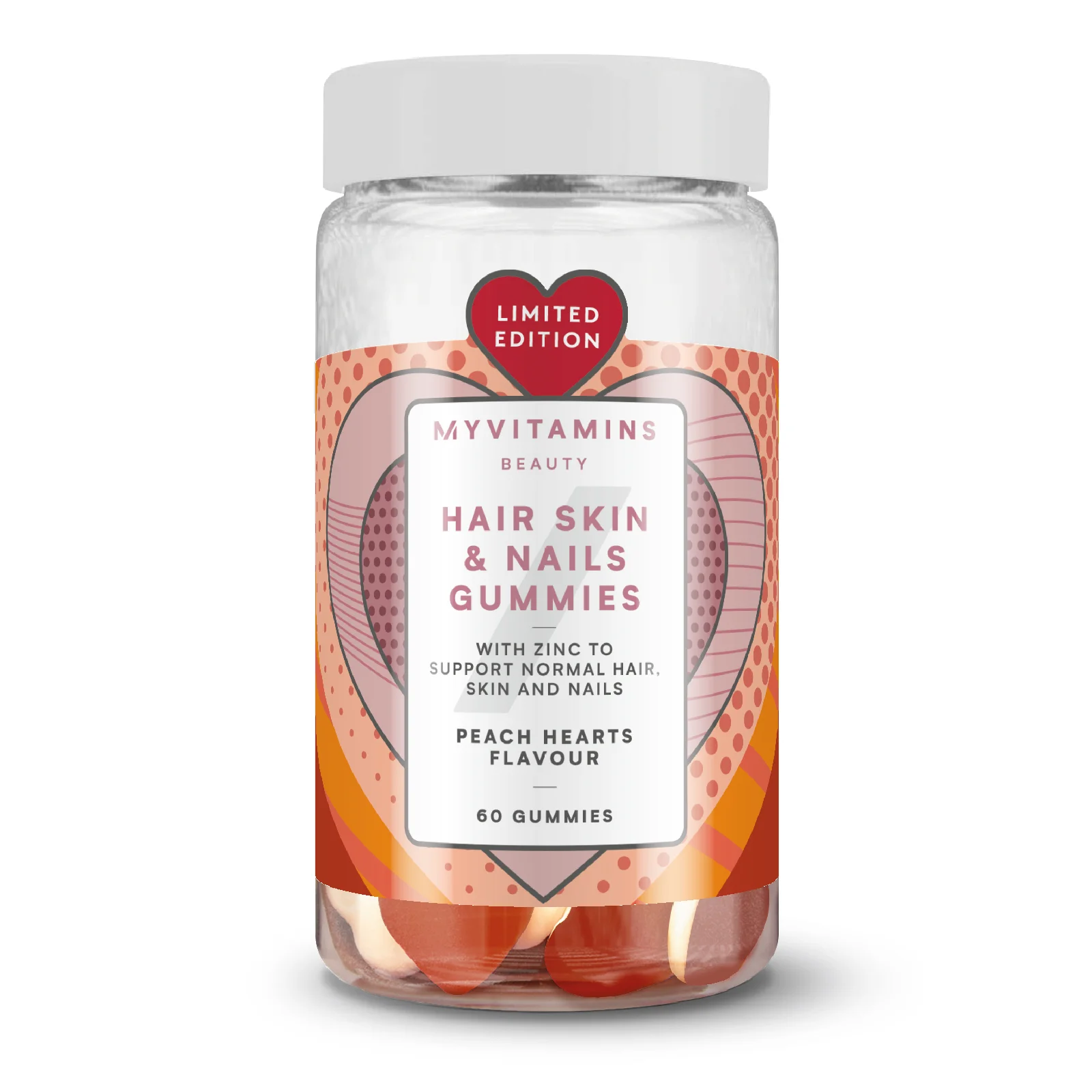 Gummies - Cheveux, Peau et Ongles - 60gommes à mâcher - PêcheImage1