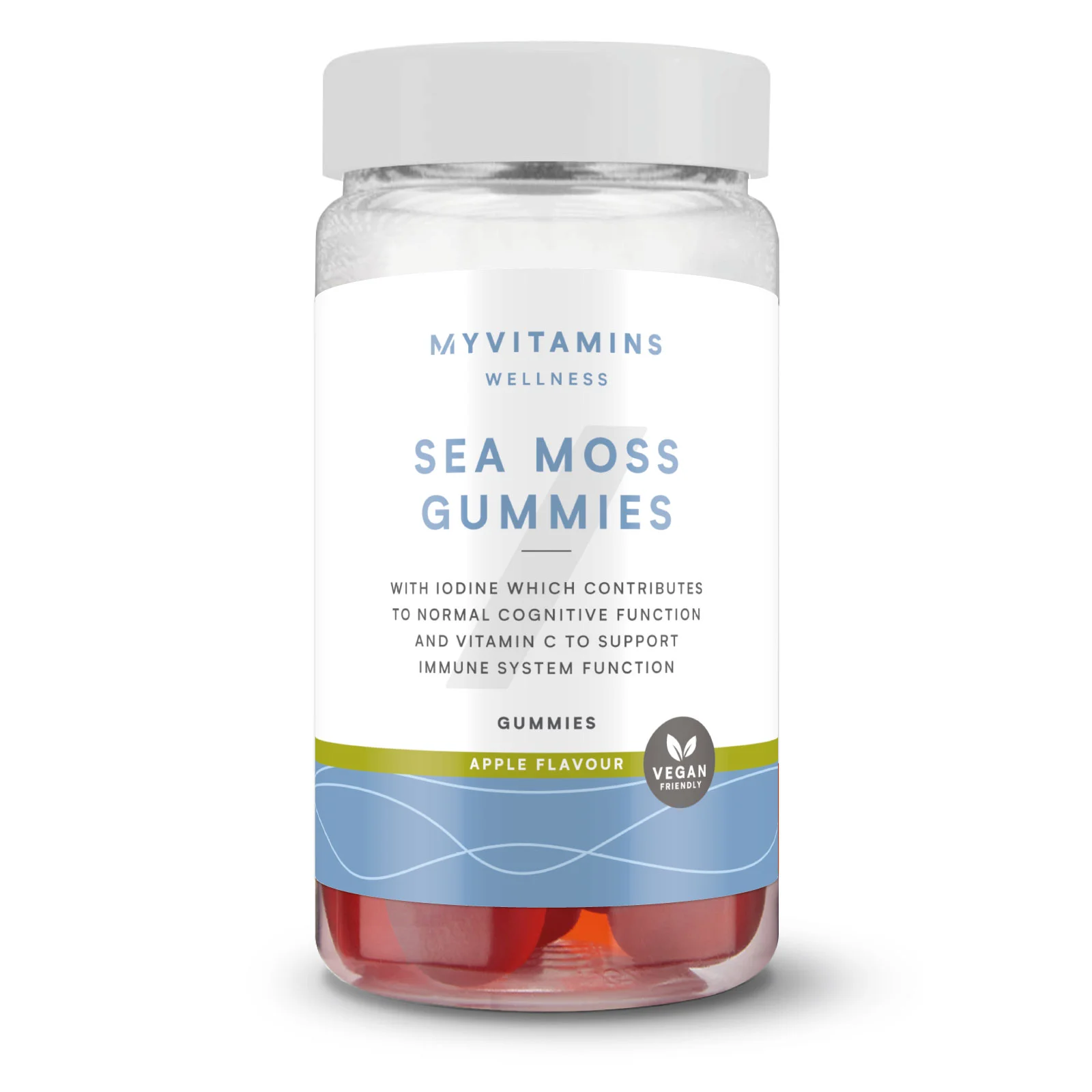 Gummies de Mousse de Mer - 60gommes à mâcher - PommeImage1