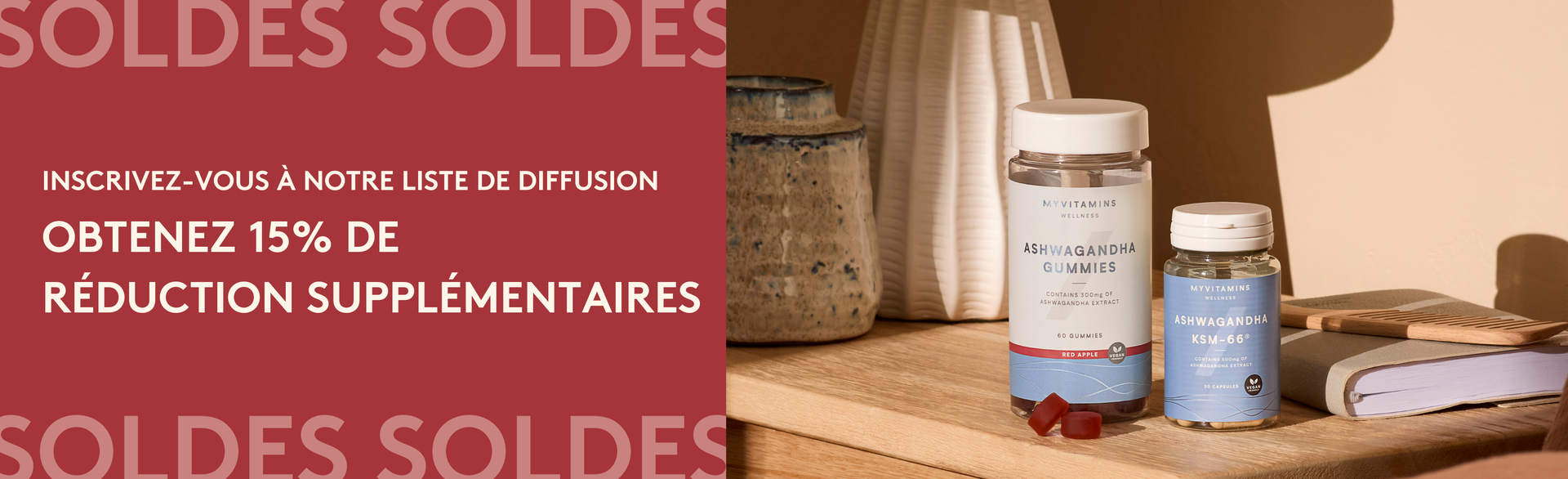 obtenez 15% de réduction supplémentaires